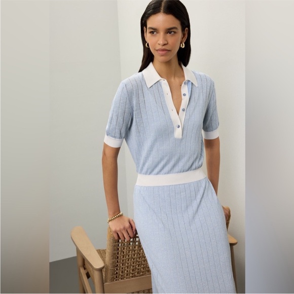 BOSS Polo Knit Midi Dress, Size: XS - Picture 3 of 12